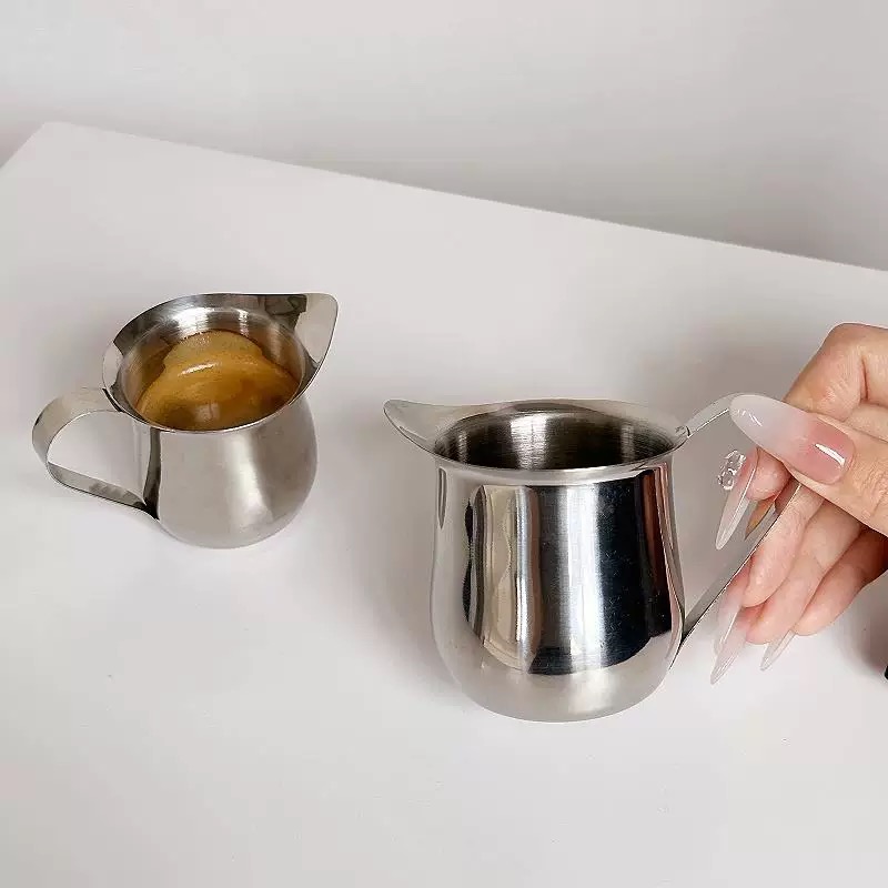 Espresso Shot Glass - Stainless Steel Milk Jug, Espresso Cup,