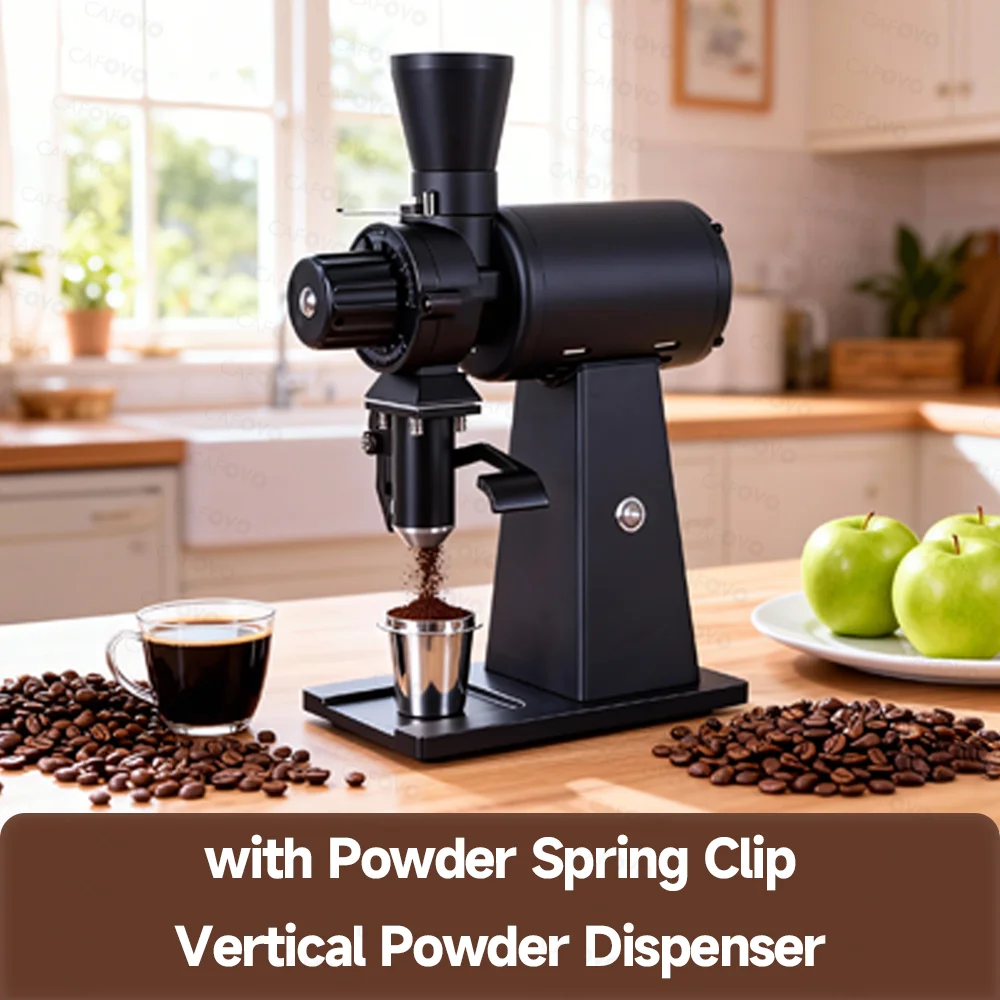 CAFOVO G290F Straight Drop Cof - đánh giá và giá Coffee Grinder Burr Flat